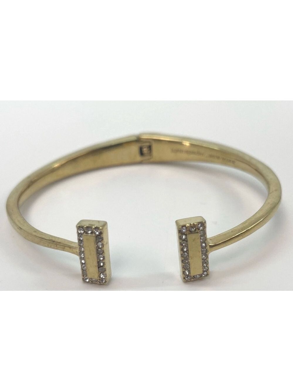 Kate Spade New York Gold-Tone Rhinestone Open Cuff Bracelet w/ Dust Bag 1902 - Picture 3 of 4